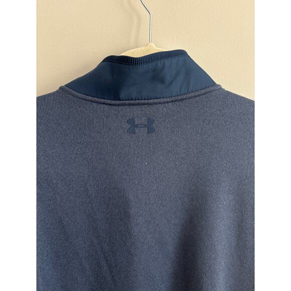 Under Armour Quarter Zip Golf Loose Fit Sweater In Blue Size XXL - Picture 5 of 5
